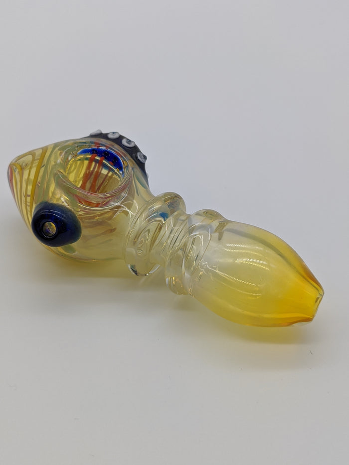 5" Silver Fumed with Tentacle Pipe