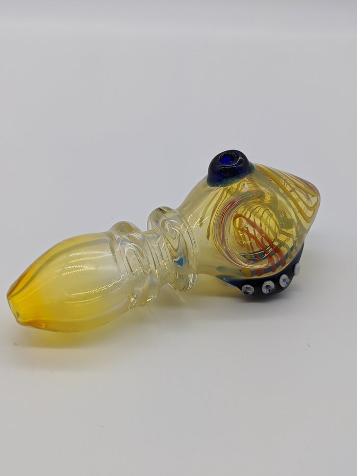 5" Silver Fumed with Tentacle Pipe