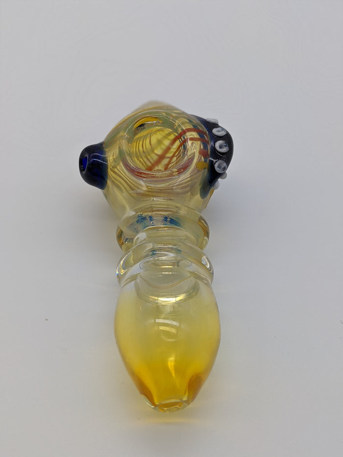 5" Silver Fumed with Tentacle Pipe