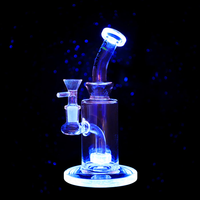 9" CLOVER UV Reactive Cake Perc Water Pipe (WPE-401)