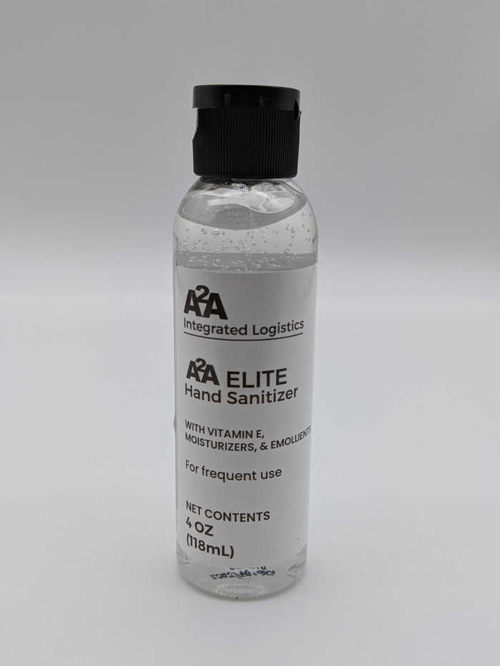 A2A 70% Alcohol Hand Sanitizer Gel - 4oz - 48 BOTTLE CASE