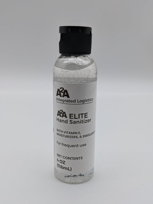 A2A 70% Alcohol Hand Sanitizer Gel - 4oz - 48 BOTTLE CASE