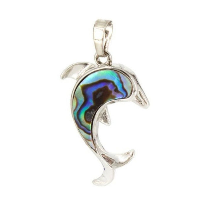Abalone Shell Dolphin Pendant