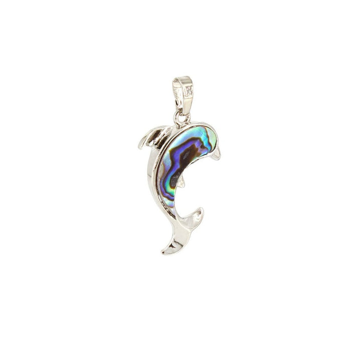 Abalone Shell Dolphin Pendant