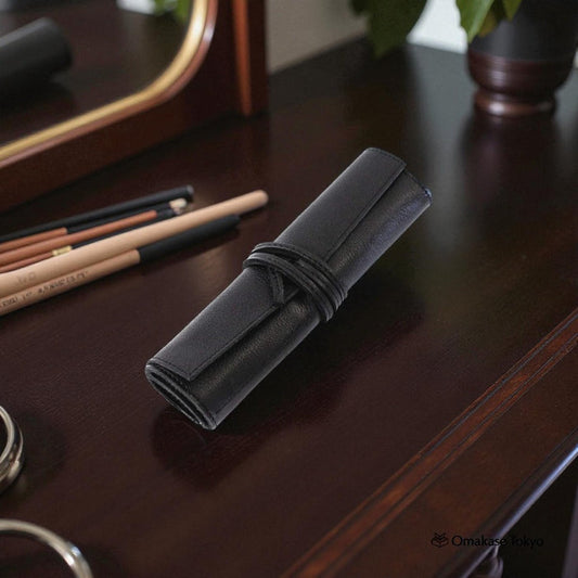 Acacia Style Roll Pen Case – Genuine Leather