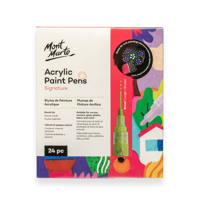 Acrylic Paint Pens Broad Tip Signature 24pc
