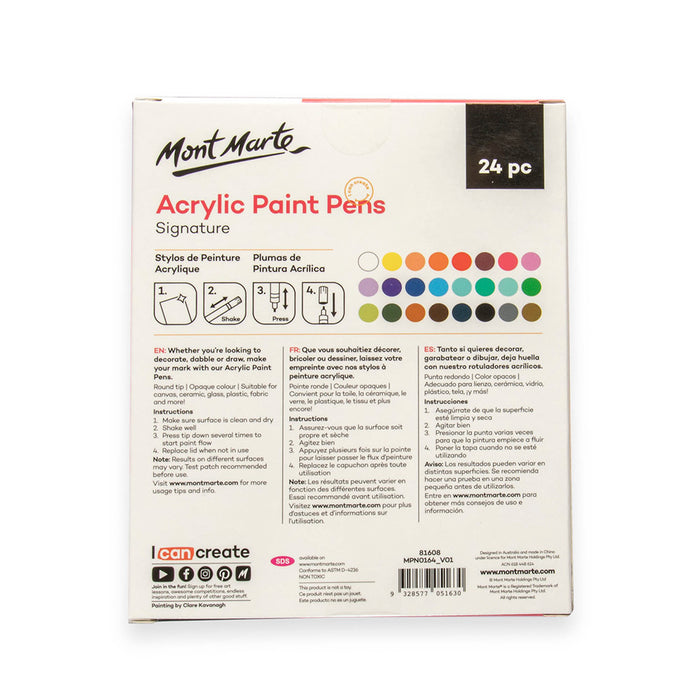 Acrylic Paint Pens Broad Tip Signature 24pc