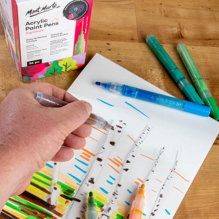 Acrylic Paint Pens Broad Tip Signature 36pc