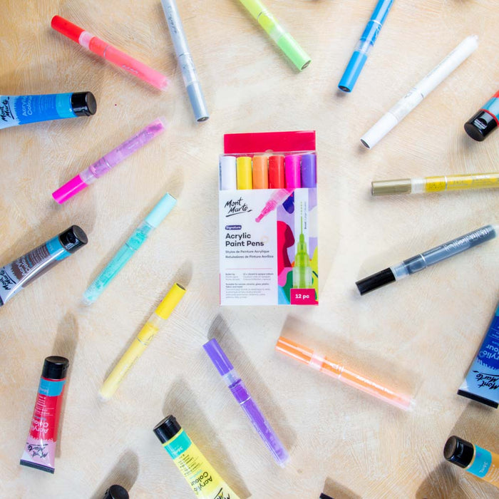 Acrylic Paint Pens Signature Broad Tip 12pc