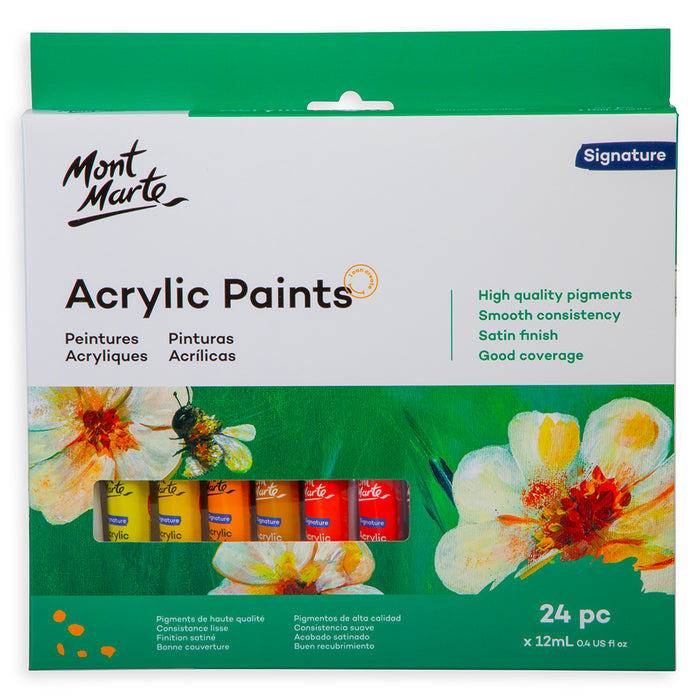 Acrylic Paints Set Signature 24pc x 12ml (0.4 US fl.oz)