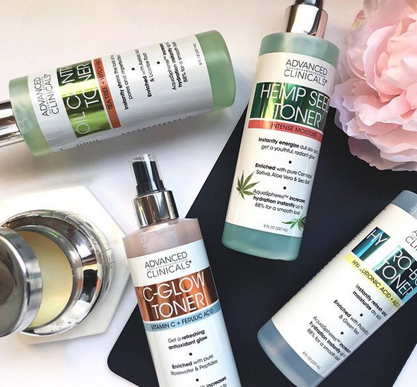 ADVANCED CLINICALS C - Glow Toner Vitamin C + Ferulic Acid تونر الفيتامين سي من ادفانسد كلينيكالز