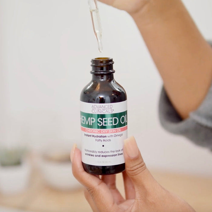 ADVANCED CLINICALS Hemp Seed Oil Chronic Dry Skin Oil سيروم بزيت بذور القنب من ادفانسد كلينيكالز