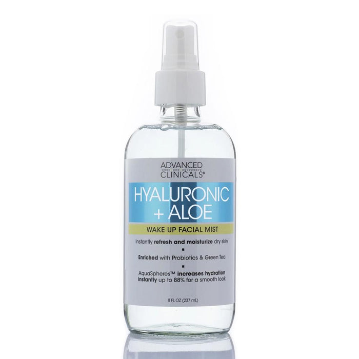 ADVANCED CLINICALS Hyaluronic + Aloe Wake Up Facial Mist مست الهايلرونك اسد من ادفانسد كلينيكالز