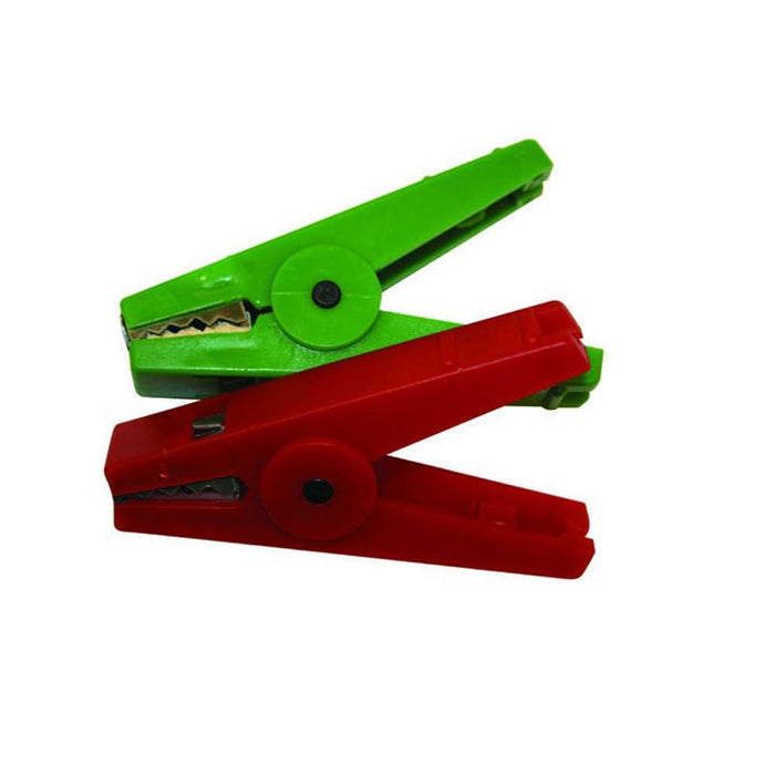 Agrifence: Crocodile Clips Red/Green 2''s