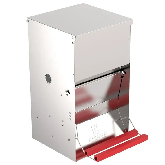 Agrihealth: Poultry Feeder Metal Safeed Treadle 12kg