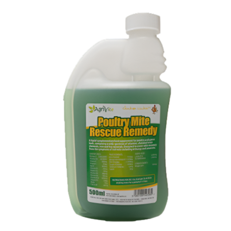 Agrivite: Poultry Mite Rescue Remedy 500ml
