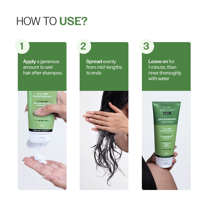 Anti-Dandruff Hair Conditioner With Salicylic Acid, Biotin & Rosemary - 175 gm | Pack of 2