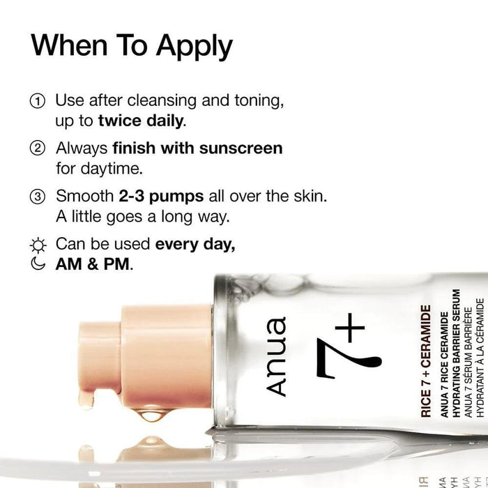 ANUA 7 Rice Ceramide Hydrating Barrier Serum 50 mL