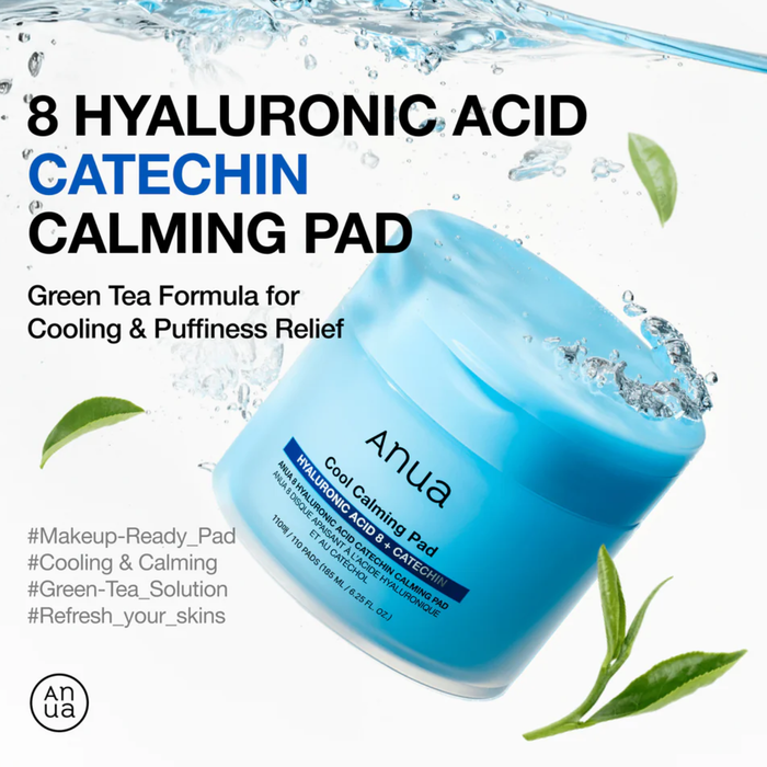 ANUA 8 Hyaluronic Acid Catechin Calming Pad 110ea