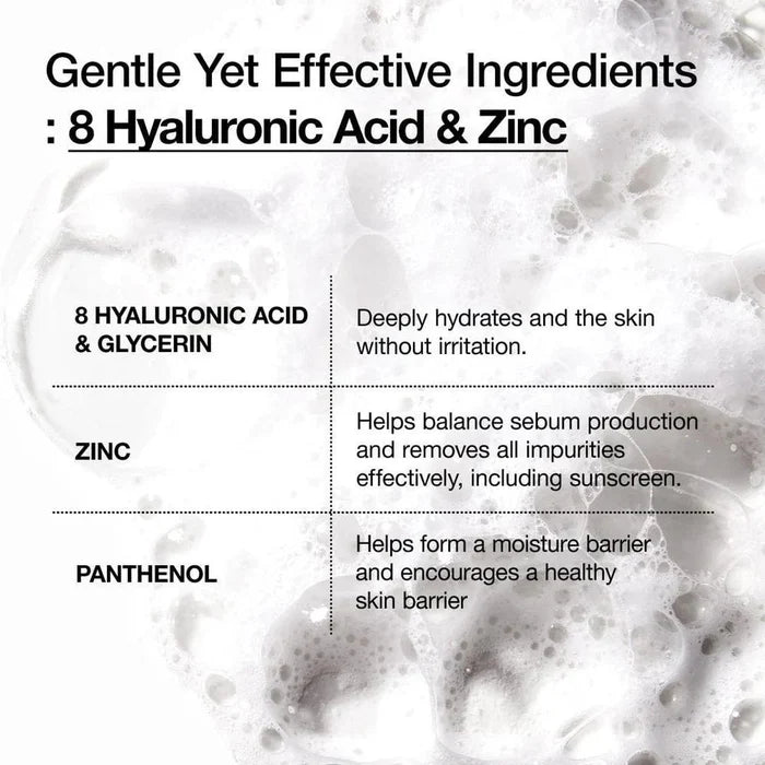ANUA 8 Hyaluronic Acid Hydrating Gentle Foaming Cleanser 150 mL