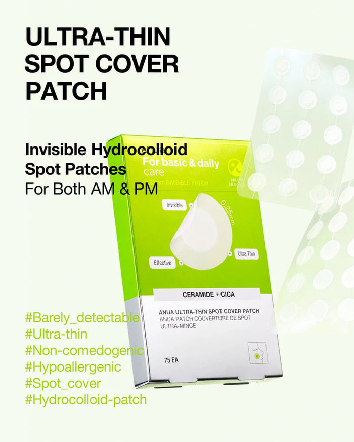 ANUA For Basic & Daily Care patch Ceramide + Cica لصقات علاج الحبوب من انوا