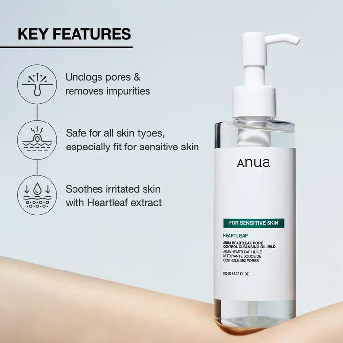 ANUA Heartleaf Pore Cleansing Oil Mild 200 mL