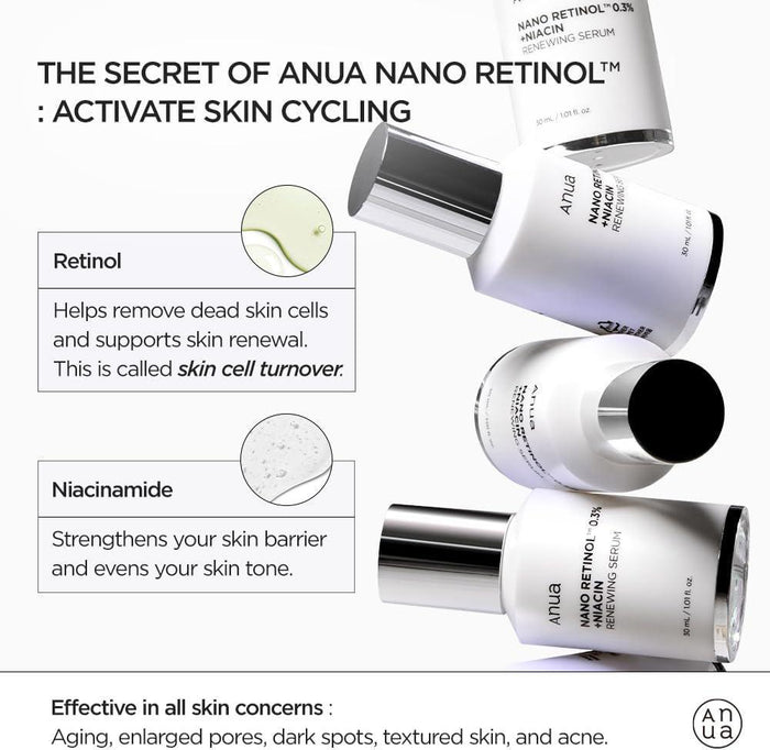 ANUA Nano Retinol 0.3% + Niacin Renewing Serum 30 mL