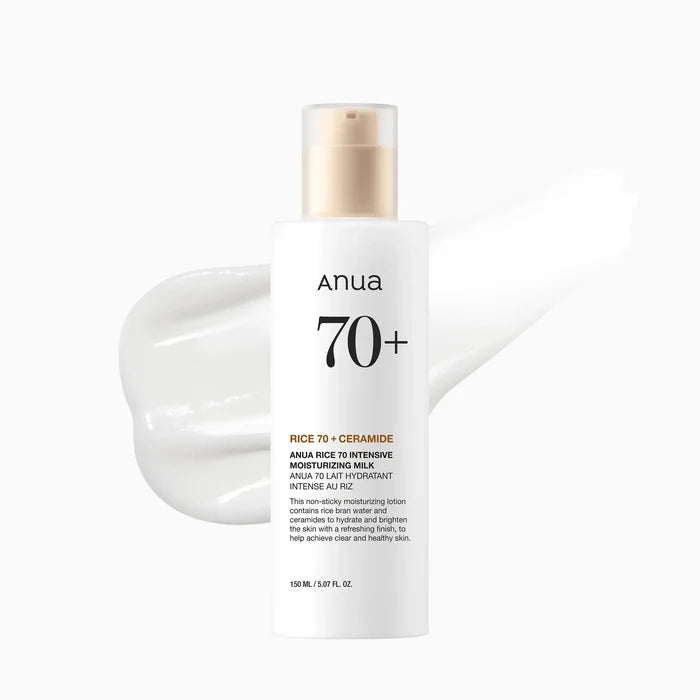 ANUA RICE 70 INTENSIVE MOISTURIZING MILK أنوا رايس 70 مرطب مكثف خفيف