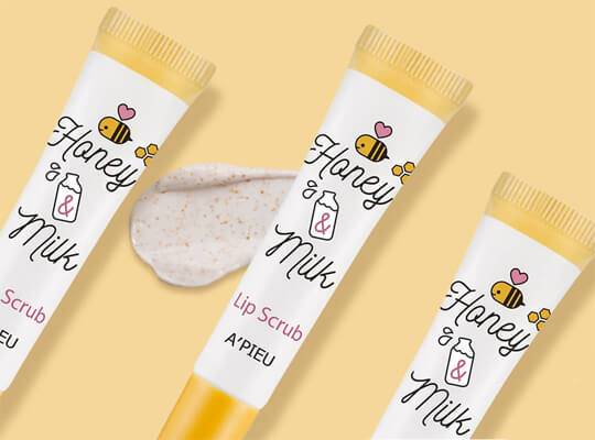 A'PIEU Honey Milk Lip Scrub مقشر حليب العسل من ايبيو