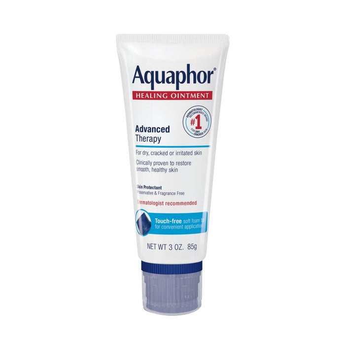 AQUAPHOR Advanced Therapy Healing Ointment with Touch Free Applicator Tube مرهم مرطب للبشرة الجافة والمتضررة