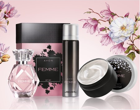 Avon Femme Perfume Gift Set / Box