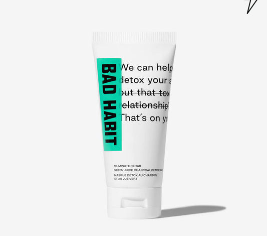 BAD HABIT 10 Minute Rehab GREEN JUICE & CHARCOAL DETOX MASK