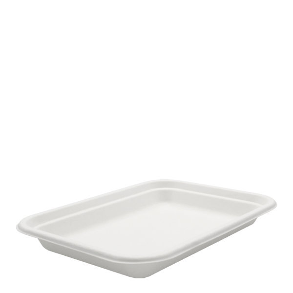 Dispo Disposable Tableware 7 x 5" / 1000 Trays Bagasse Chip Trays