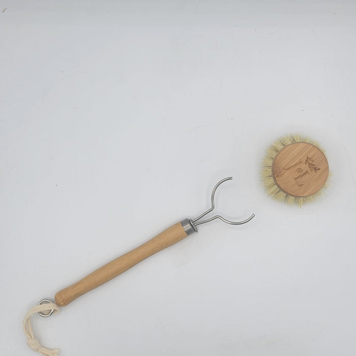 Bamboo Dish Brush With Long Handle