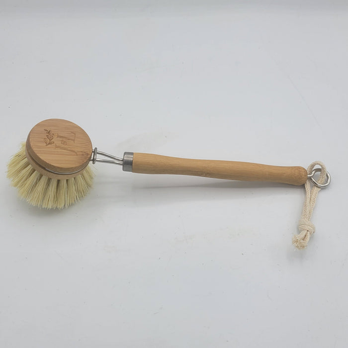 Bamboo Dish Brush With Long Handle