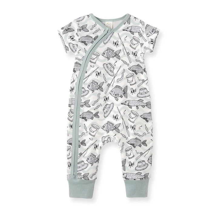 Bamboo Zipper Romper