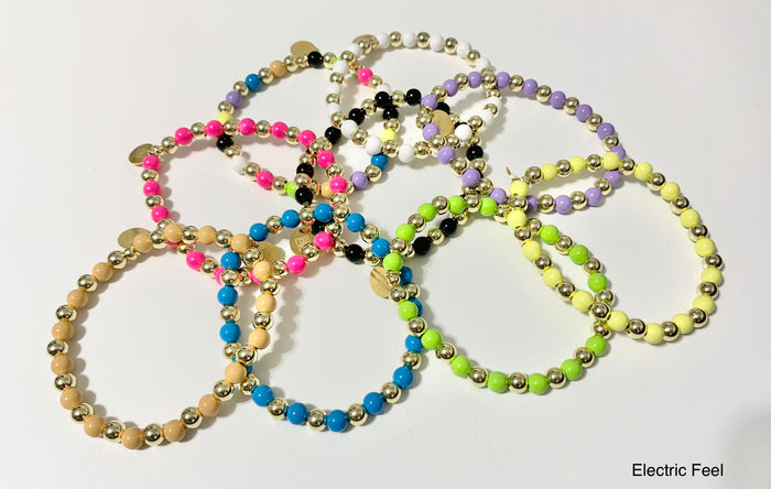 B.B. Lila Electric Feel Bracelet (Lavender/Blue/Lime) (LOOK 3)