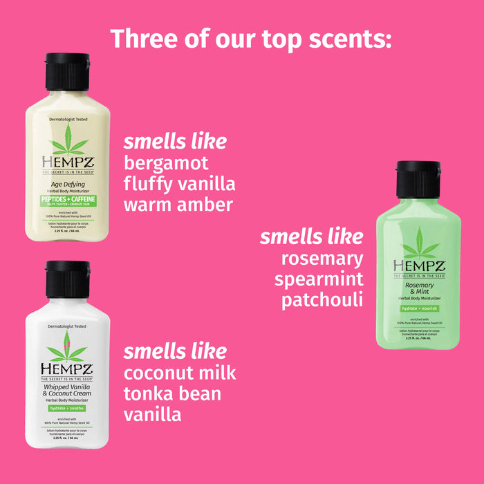 Hempz top moisturizer scents
