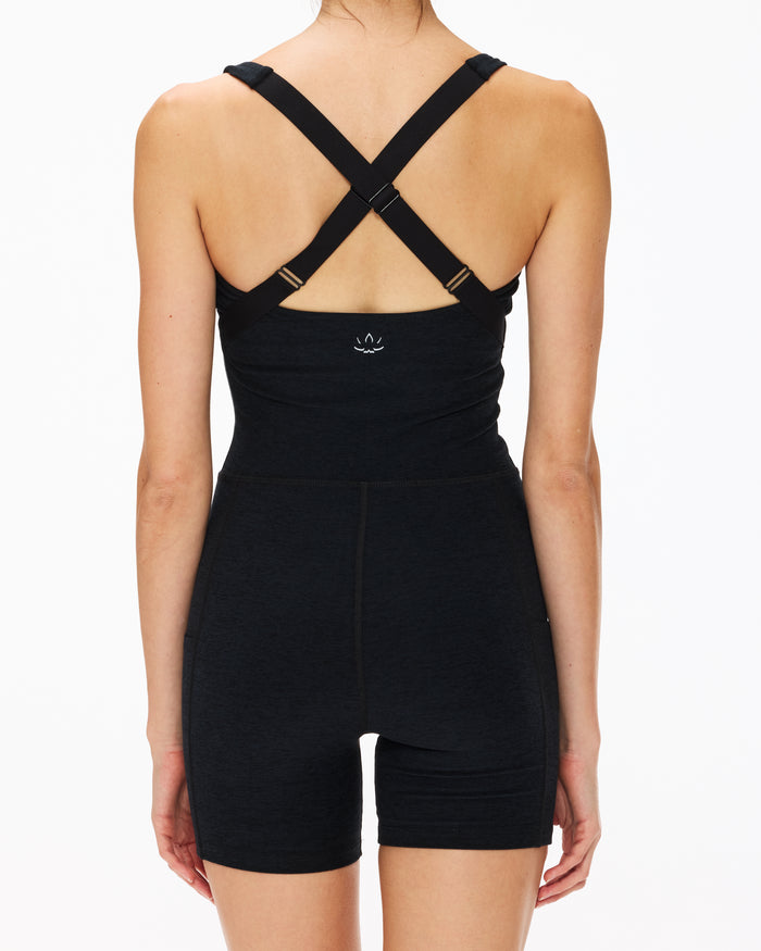 Beyond Yoga Spacedye Get Up And Go Pocket Biker Jumpsuit