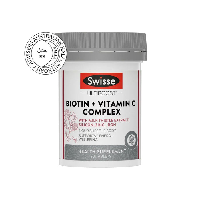 SWISSE Biotin Vitamin C Complex 30s | Isetan KL Online Store