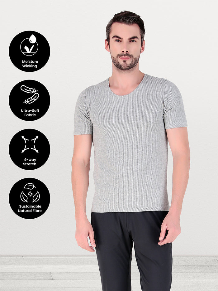 BlazeTech Thermal Vest Half Sleeves | Light Grey