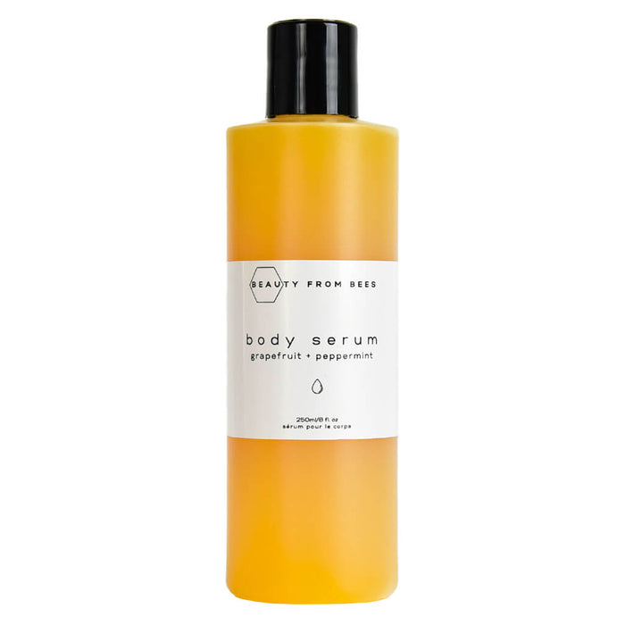 Bottle of Beauty From Bees Body Serum Grapefruit + Peppermint 250ml/8floz