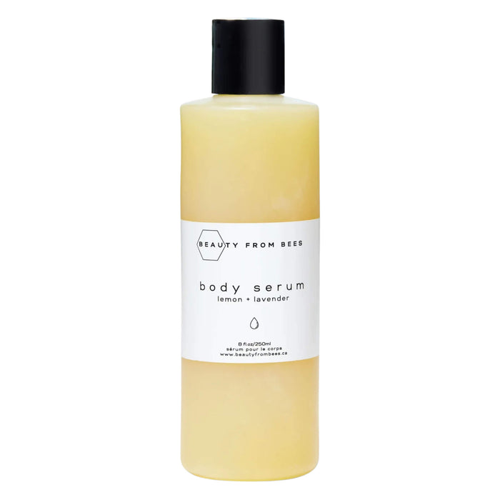 Bottle of Beauty From Bees Body Serum Lemon + Lavender 250ml/8floz