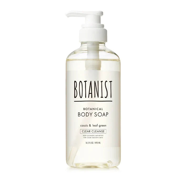 Botanical Body Soap Clear Cleanse Cassis & Leaf Green 490ml