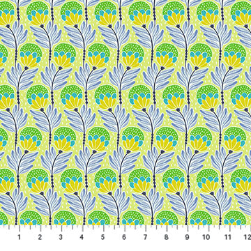 Bouncy Blooms in Meadow by Anna Maria Textiles