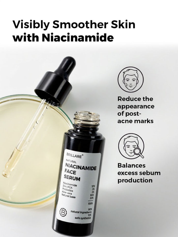 Brillare 10% Niacinamide Serum For Smooth, Glowing Skin (30ml)