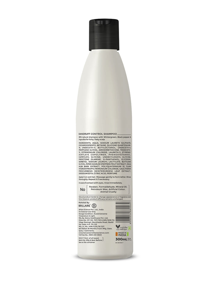 Brillare Dandruff Control Shampoo For Itchy, Flaky Scalp (300ml)