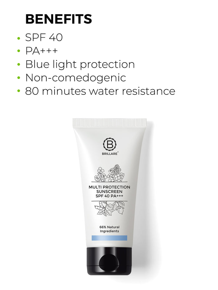 Brillare Multi-Protection Sunscreen SPF 40  (50g)
