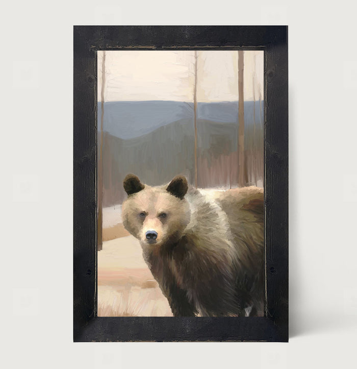 Brown Bear - Framed art