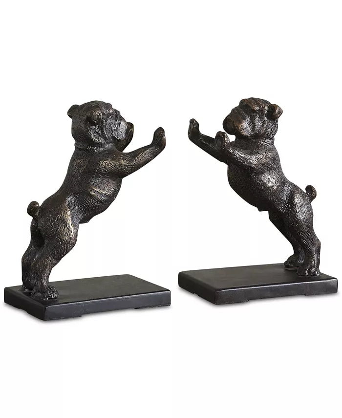 Bulldog Bookends